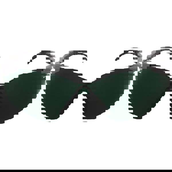 Safety Glass: Scratch-Resistant, Polycarbonate, Green Lenses, Frameless, UV Protection